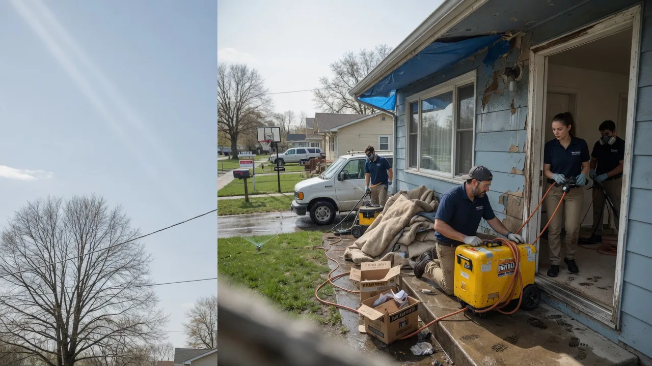 Basement Flood Cleanup in Dupo, IL near me